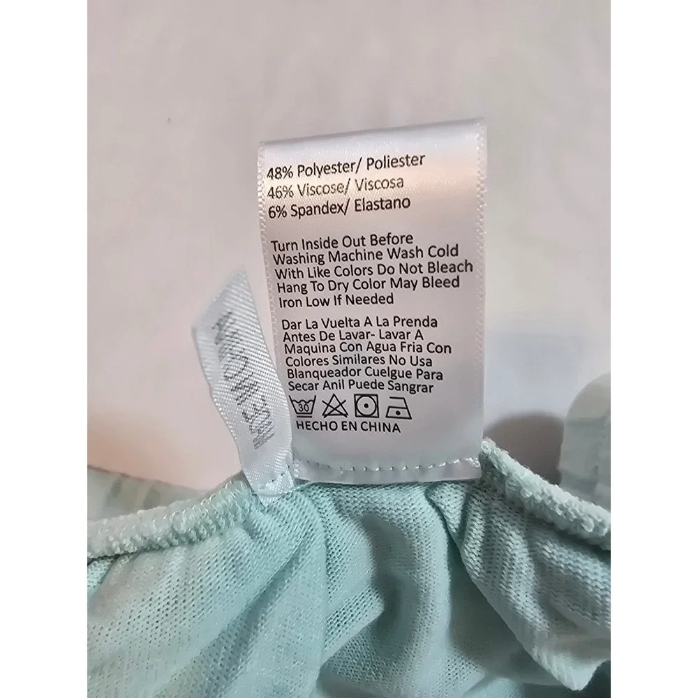RISEN  Light Blue Sweatpants Joggers Lounge Pants Elastic Waist Pockets Size 1XL